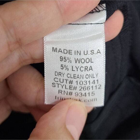 Trina Turk Wool Black Dress Pants Size 6 - Picture 4 of 5